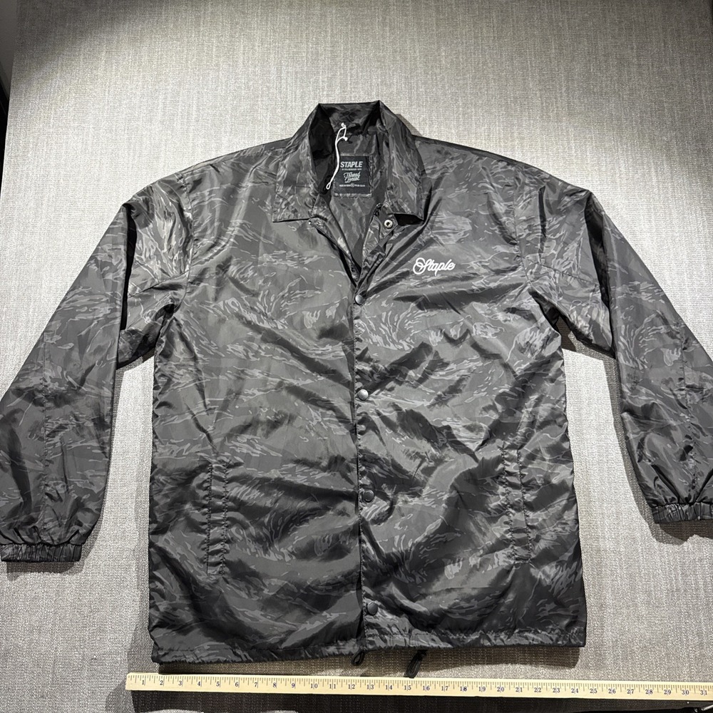Staple Pigeon x Thread Beast Tiger Stripe Night‎ Camo Windbreaker Coach Jacket L
